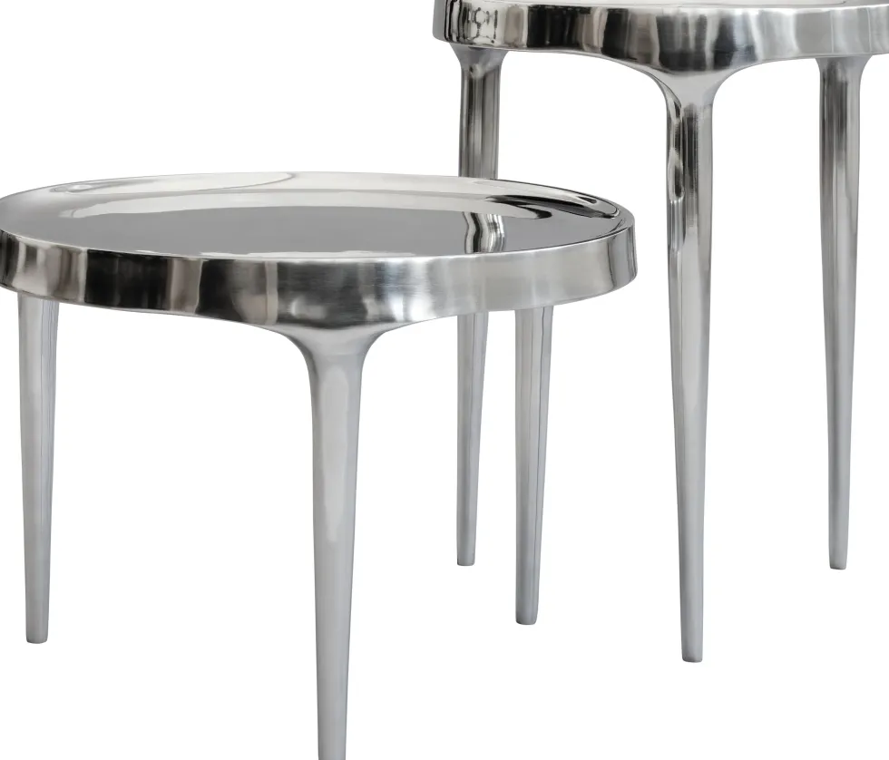 Table basse en fonte d'aluminium chrome 50x40cm Phantom - 101 Copenhagen