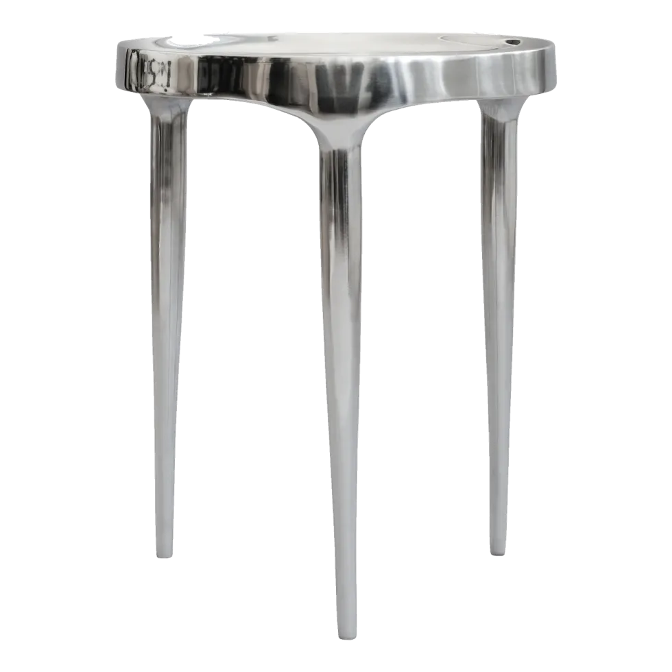 Table basse en fonte d'aluminium chrome 50x40cm Phantom - 101 Copenhagen