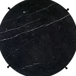 Table basse en laiton et marbre noir 80 cm TS - Gubi