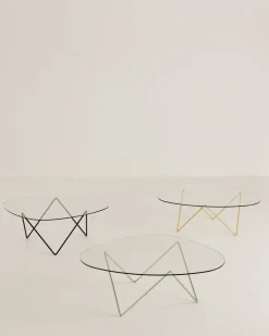 Table basse en laiton et verre Pedrera - Gubi