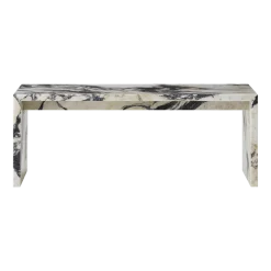 Table basse en marbre calacatta viola 100 x 38 cm Plinth Bridge - Audo