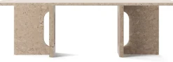 Table basse en marbre kunis beige Androgyne - Audo