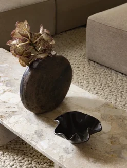 Table basse en marbre kunis beige Androgyne - Audo