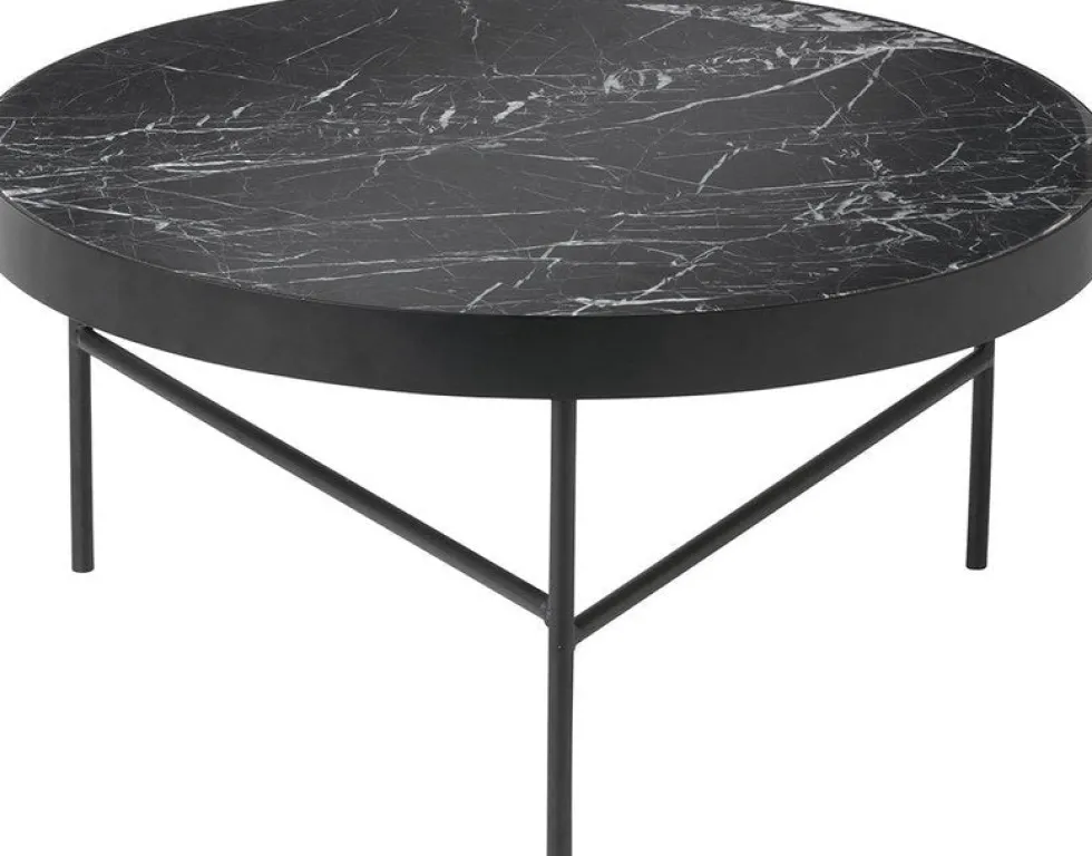 Table basse en marbre noir 70,5 cm - Ferm Living