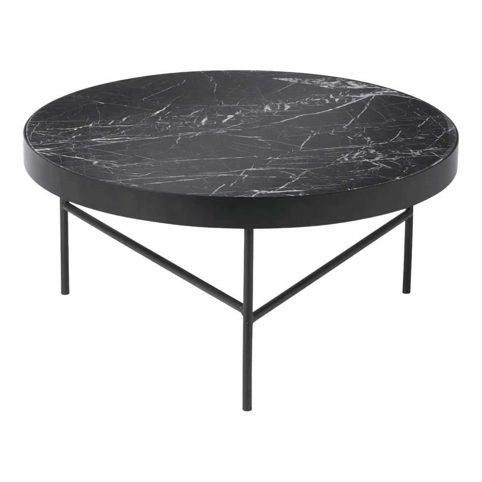 Table basse en marbre noir 70,5 cm - Ferm Living