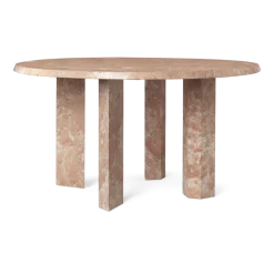 Table basse en marbre rose 67x35cm Taula - Ferm Living