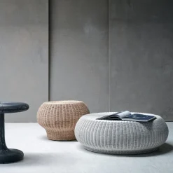 Table basse en rotin naturel 60 x 40 cm Bolla 10 - Gervasoni