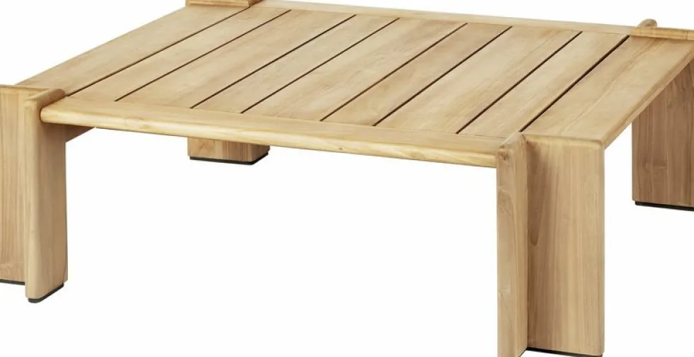 Table basse en teck naturel 100x113 cm Atmosphera - Gubi