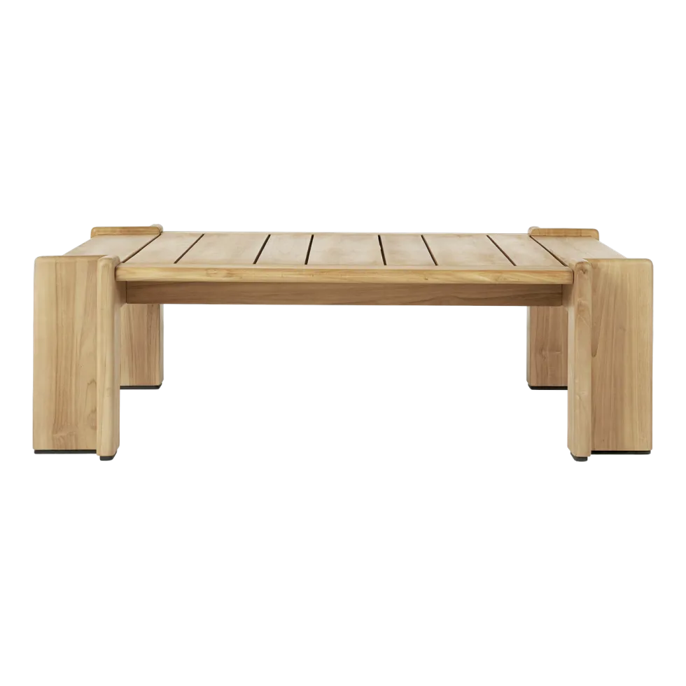 Table basse en teck naturel 100x113 cm Atmosphera - Gubi