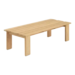 Table basse en teck 135x55cm Assemble - Muuto