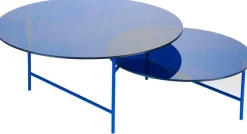 Table basse en verre Bleu Zorro - La Chance
