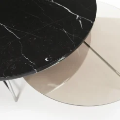 Table basse en verre et marbre Zorro - La Chance