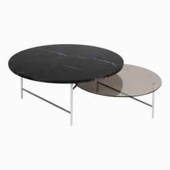 Table basse en verre et marbre Zorro - La Chance