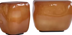 Table basse en verre soufflé caramel Ishi - 101 COPENHAGEN