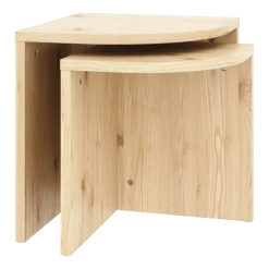 Table basse gigogne en bois laqué 43x47cm Combine - Karup Design