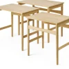 Table basse gigogne en chêne 52x48x34cm CH004 - Carl Hansen & Søn