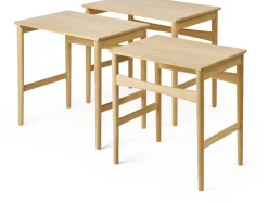 Table basse gigogne en chêne 52x48x34cm CH004 - Carl Hansen & Søn