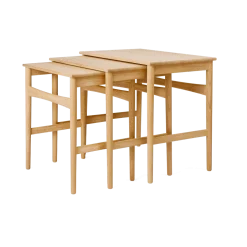 Table basse gigogne en chêne 52x48x34cm CH004 - Carl Hansen & Søn