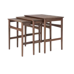 Table basse gigogne en noyer 52x48x34cm CH004 - Carl Hansen & Søn