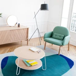 Table basse gris ardoise 70 cm Eugénie - Hartô