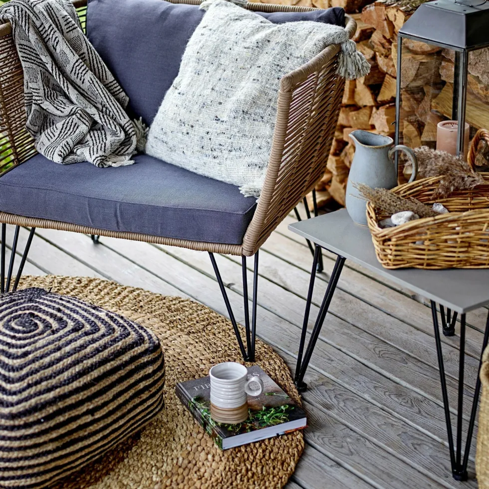 Table basse grise 55 x 55 cm Mundo - Bloomingville