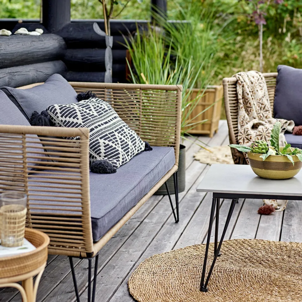 Table basse grise 55 x 55 cm Mundo - Bloomingville
