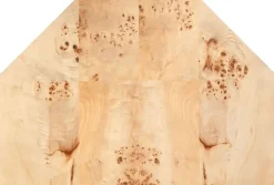 Table basse hexagonale en placage de loupe mappa 76x42cm Baka - Versmissen