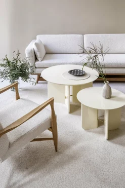 Table basse laquée ivoire Small Be Good - Red Edition