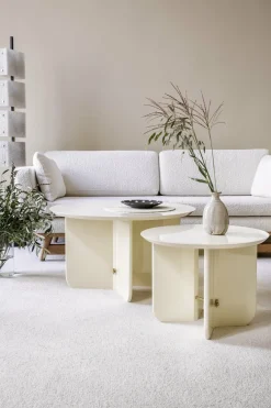 Table basse laquée ivoire Small Be Good - Red Edition