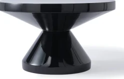 Table basse laquée noir Zig Zag - Pols Potten