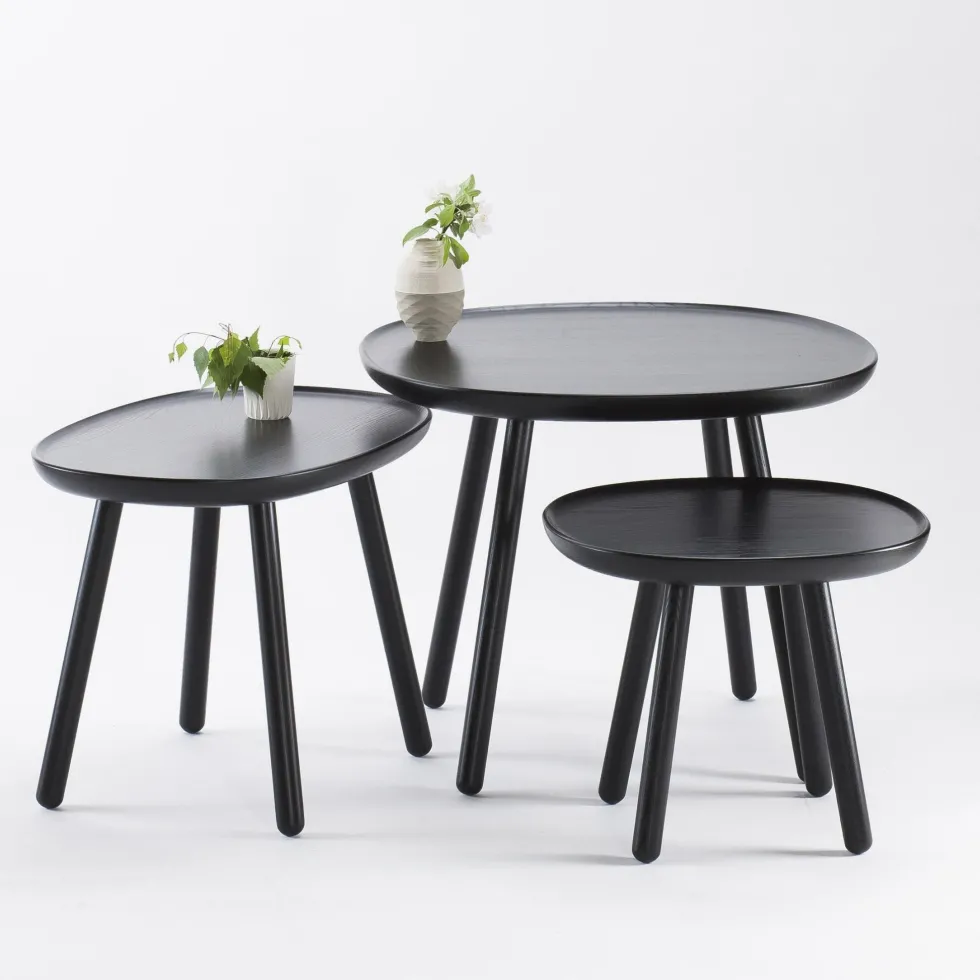 Table basse noire 64 cm Naïve - Emko