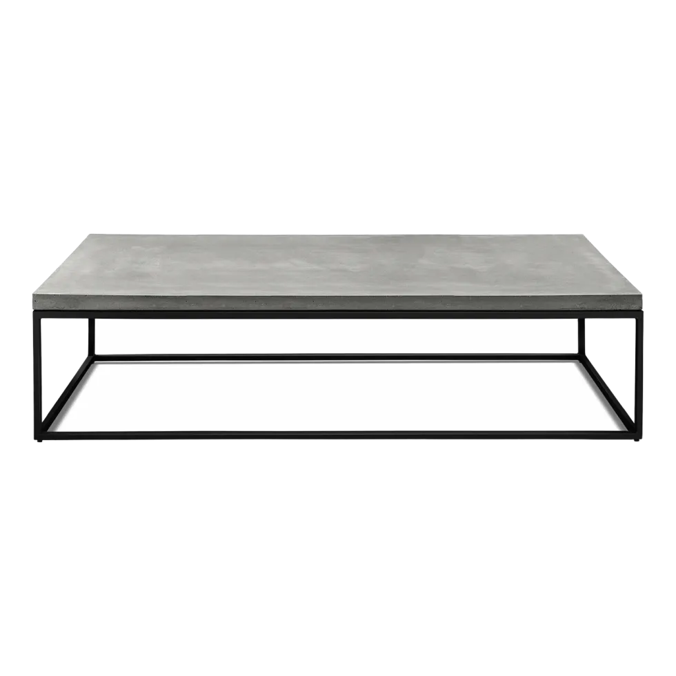 Table basse noire Perspective - Lyon Béton