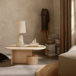 Table basse ovale en frêne naturel Insert - Ferm Living