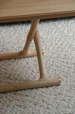 Table basse pliable en chêne naturel 130 x 46 cm Jäger - Audo