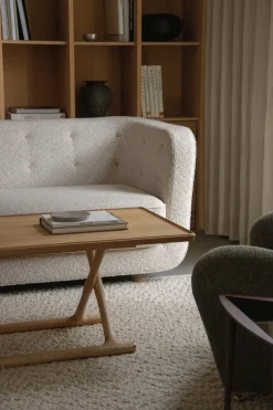 Table basse pliable en chêne naturel 130 x 46 cm Jäger - Audo