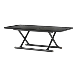Table basse pliable en chêne teint noir 130 x 46 cm Jäger - Audo