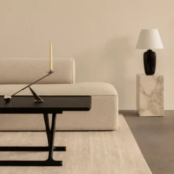 Table basse pliable en chêne teint noir 130 x 46 cm Jäger - Audo