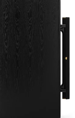Table basse pliable en chêne teint noir 130 x 46 cm Jäger - Audo