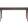 Table basse rectangulaire en bois massif foncé 110x38x38cm Elroy - Dutchbone
