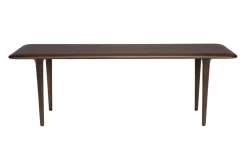 Table basse rectangulaire en bois massif foncé 110x38x38cm Elroy - Dutchbone