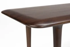 Table basse rectangulaire en bois massif foncé 110x38x38cm Elroy - Dutchbone