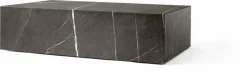 Table basse rectangulaire en marbre gris 100 x 60 cm Plinth Low - Audo