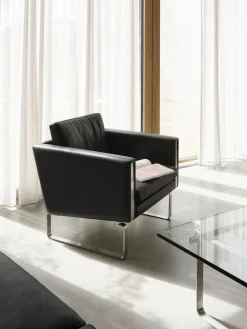Table basse rectangulaire en verre 170x70x42cm CH108 - Carl Hansen & Søn