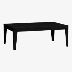 Table basse rectangulaire noir mat Zef - Matière Grise