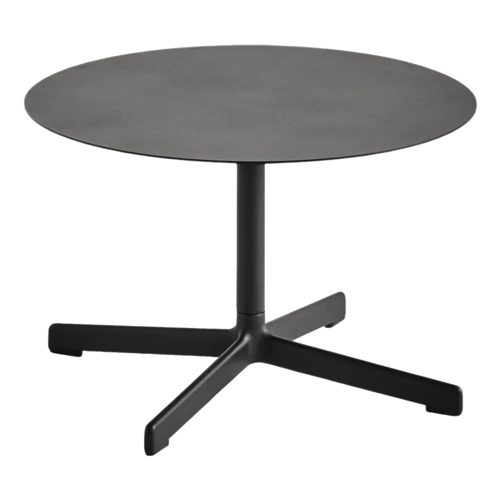 Table basse ronde en acier anthracite 60 x 40 cm Neu - Hay