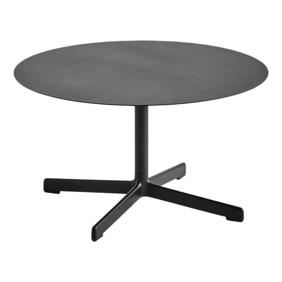 Table basse ronde en acier anthracite 70 x 40 cm Neu - Hay