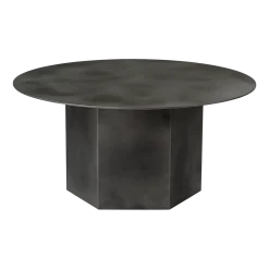 Table basse ronde en acier brumeux 80cm Epic - Gubi
