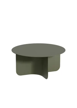 Table basse ronde en acier vert 65x30cm Miro - Metallbude