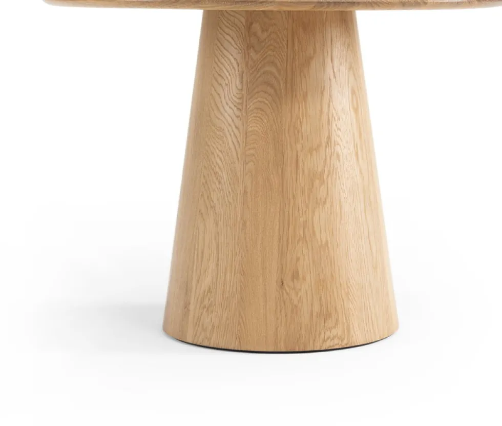 Table basse ronde en chêne massif 55x40cm Mushroom - Gazzda