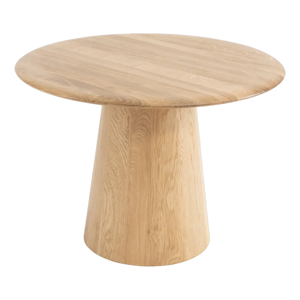 Table basse ronde en chêne massif 55x40cm Mushroom - Gazzda